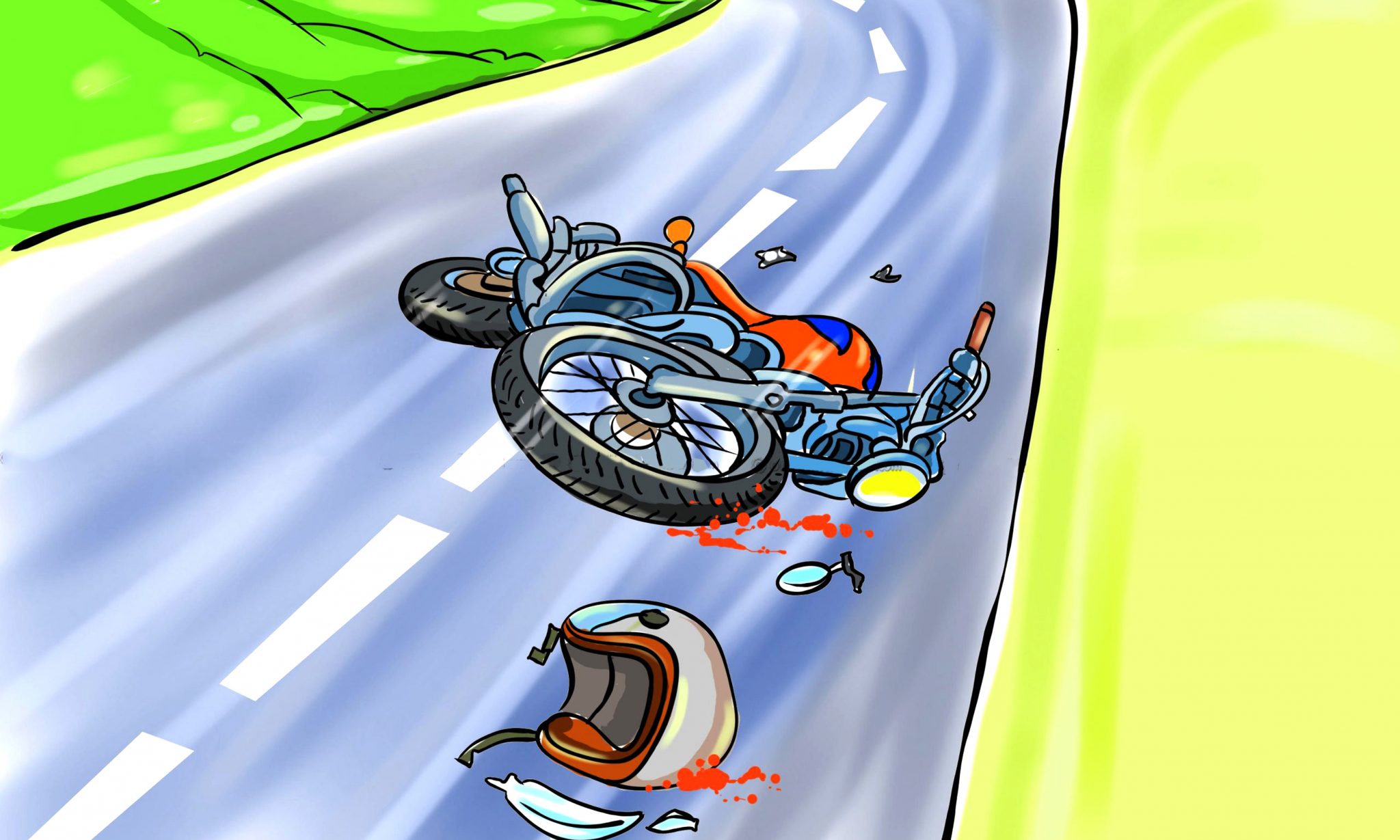 पोखरा मोटरसाइकल दुर्घटनाः काठमाडौंका एक युवाको मृत्यु, एक घाइते