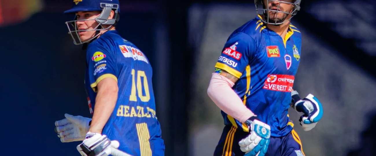 Du Plessis–Heazlett blitz fires Biratnagar Kings to commanding win over Royals